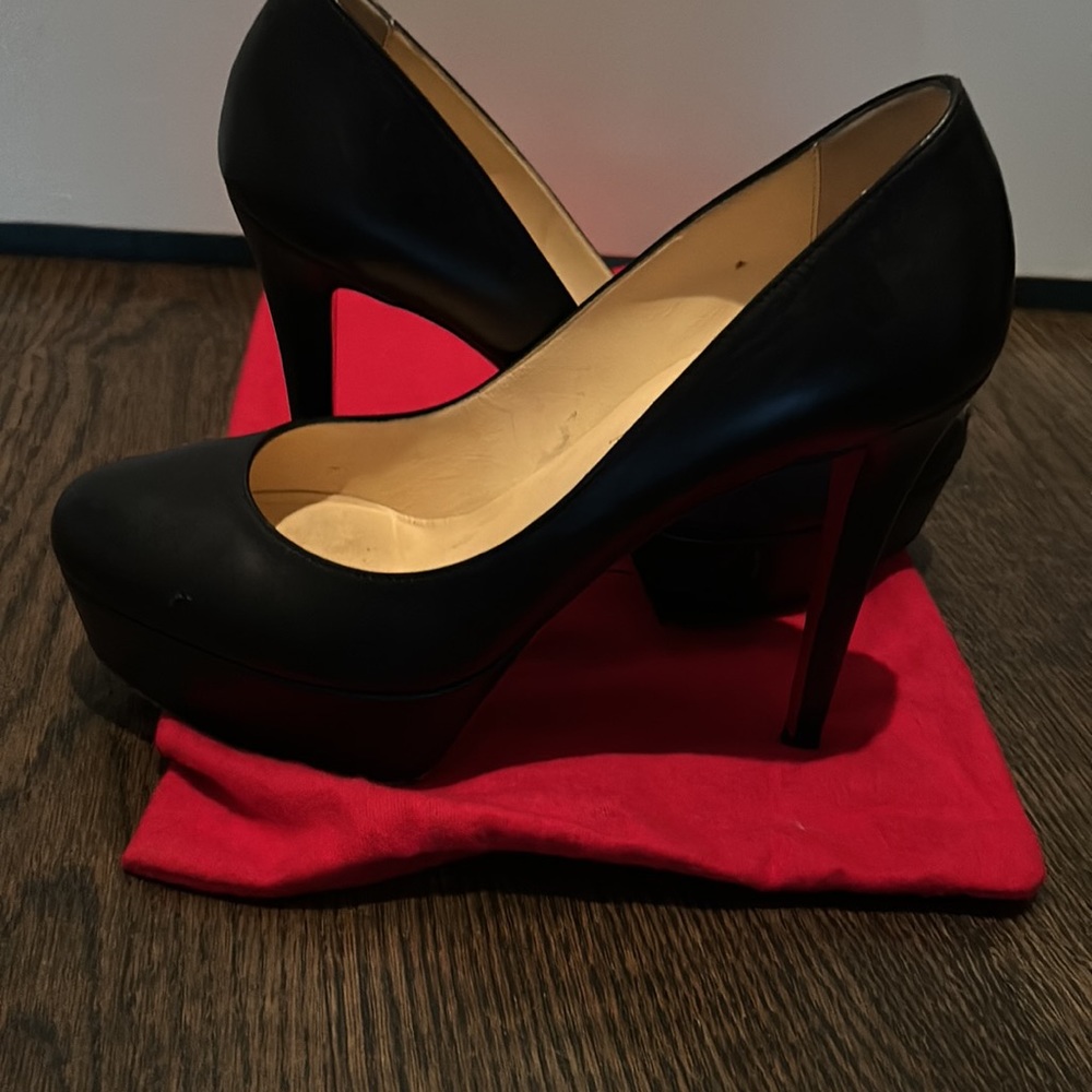 Louboutin leather stilettos
